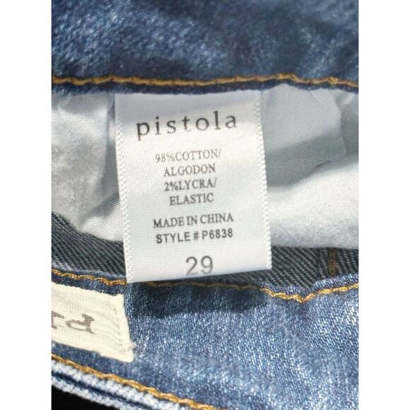 Pistola Women's Denim‎ Stretch Distressed Skinny Jeans Blue Size 29 - Picture 5 of 8